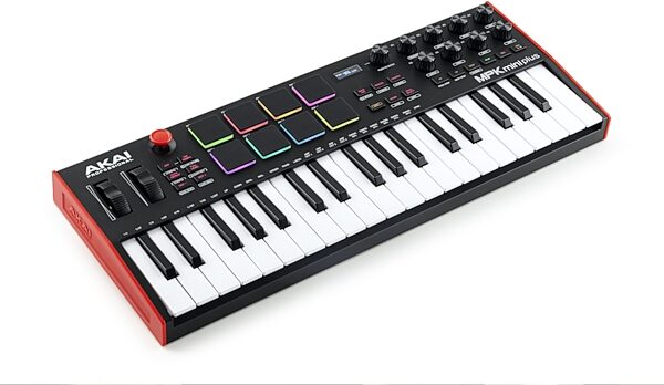 open zoom image for Akai MPK Mini Plus USB MIDI Keyboard Controller, 37-Key, New, Angle