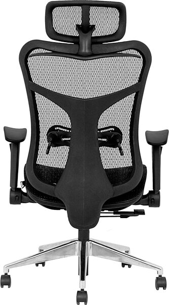 open zoom image for Wavebone Viking Studio Chair, Black, Mesh, Action Position Back