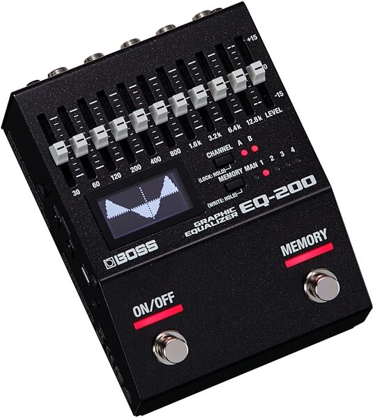open zoom image for Boss EQ-200 Graphic Equalizer Pedal, New, Action Position Front