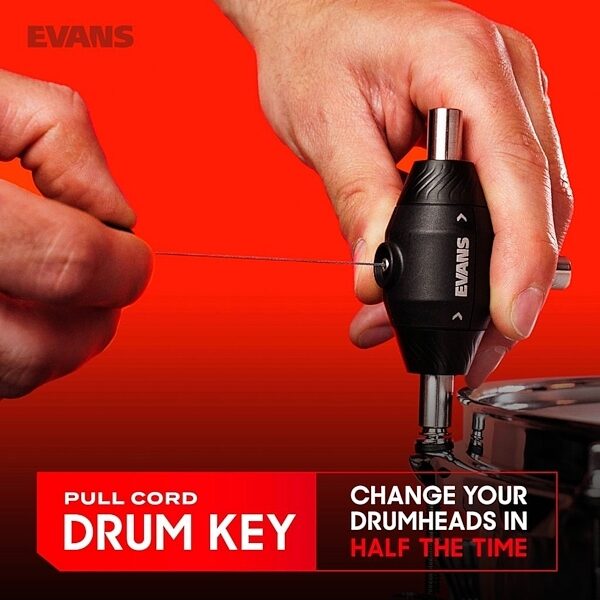 open zoom image for Evans DAPCK Pull Cord Drum Key, New, Action Position Back