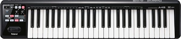 open zoom image for Roland A-49 USB MIDI Keyboard Controller, 49-Key, Black, Action Position Back