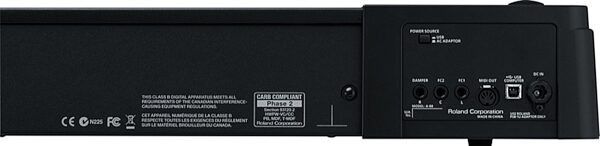 open zoom image for Roland A-88 USB MIDI Keyboard Controller, Rear Connections