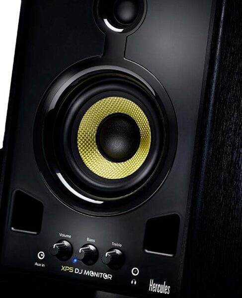 open zoom image for Hercules XPS 2.0 80 Powered Studio DJ Monitors, Front Closeup