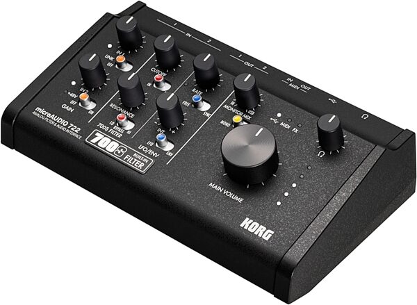 open zoom image for Korg microAUDIO 722 Analog Filter and USB Audio Interface, New, Angle