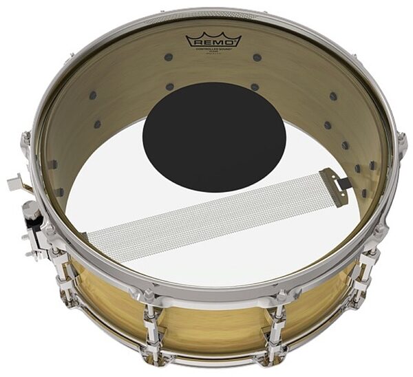 open zoom image for Remo Clear Controlled Sound Drumhead (Black Dot), 10 inch, aa