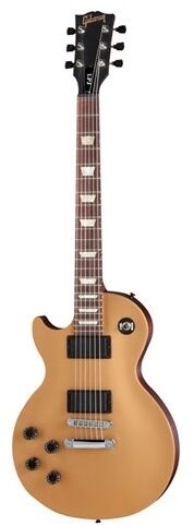 open zoom image for Gibson LPJ Les Paul Electric Guitar, Left-Handed (with Gig Bag), Gold Top