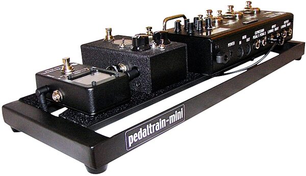 open zoom image for Pedaltrain PT MINI SC Mini Pedalboard with Soft Case, In Use