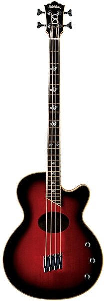 open zoom image for Washburn AB40SH Stu Hamm Acoustic-Electric Bass (with Case), Black Cherryburst