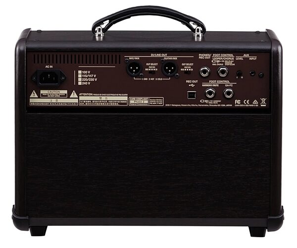 open zoom image for Boss Acoustic Singer Live Acoustic Guitar Amplifier, New, Rear