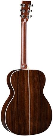 open zoom image for Martin OM-28E Retro Acoustic-Electric Guitar (with Case), Back