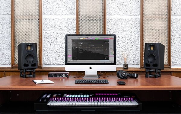 open zoom image for ADAM Audio A4V Active Studio Monitor, Single Speaker, Black, Action Position Front