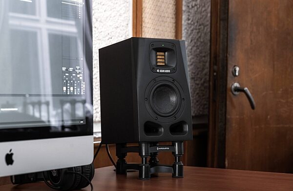 open zoom image for ADAM Audio A4V Active Studio Monitor, Single Speaker, Black, Action Position Front
