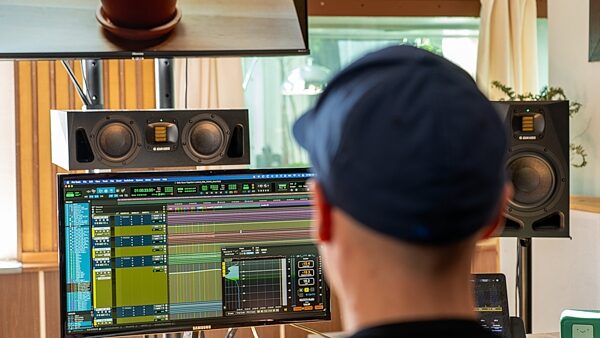 open zoom image for ADAM Audio A44H Active Studio Monitor, Single Speaker, In Use