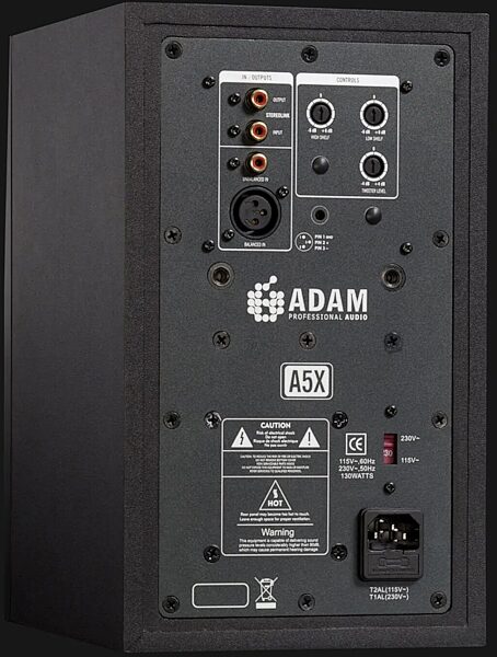 open zoom image for ADAM A5X Powered Studio Monitor, Rear