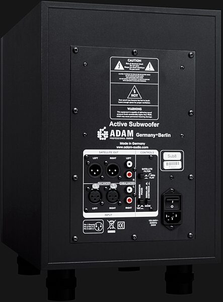 open zoom image for ADAM Audio Sub8 Powered Studio Subwoofer, New, Rear
