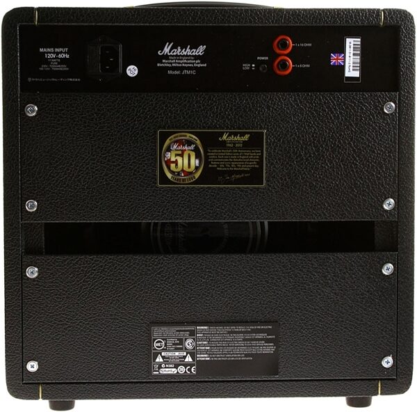 open zoom image for Marshall JTM1C 50th Anniversary Guitar Combo Amplifier, Rear