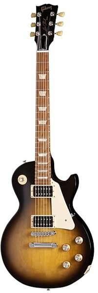 open zoom image for Gibson 1950s Les Paul Studio Tribute Humbucker Electric Guitar with Gig Bag, Worn Satin Vintage Sunburst