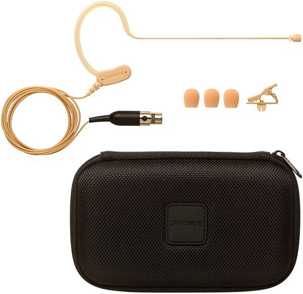 open zoom image for Shure MX153 Microflex Earset Headworn Condenser Microphone, Tan, with TQG/TA4F Connection, MX153T/O-TQG, Omnidirectional, Tan with Accessories
