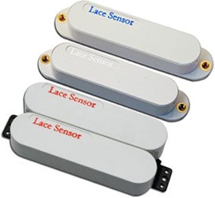 open zoom image for Lace Sensor Red-Red Dually Electric Guitar Pickup Pack, White Cover