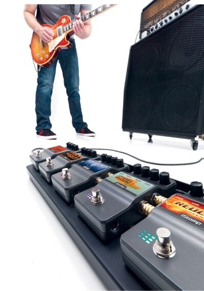 open zoom image for DigiTech iStomp Downloadable Guitar Effects Pedal, In Use