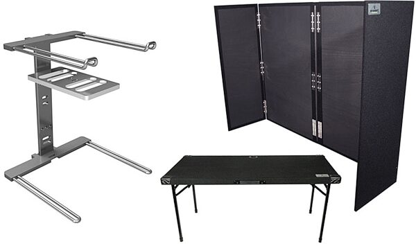 open zoom image for Grundorf DJ Table and Facade Package, with F4863 Facade and Stanton Uberstand Stand