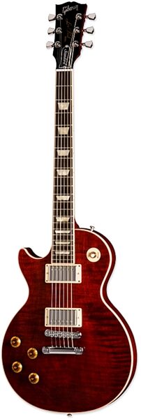 open zoom image for Gibson Left-Handed Les Paul Standard Plus Electric Guitar (with Case), Wine Red