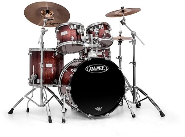 open zoom image for Mapex SW529S Saturn SRO Drum Shell Kit, 5-Piece, Root Beer Burst