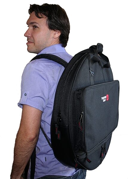 open zoom image for Gator GP-CYMBAK Cymbal Backpack, 22 inch, GP-CYMBAK-22, In Use