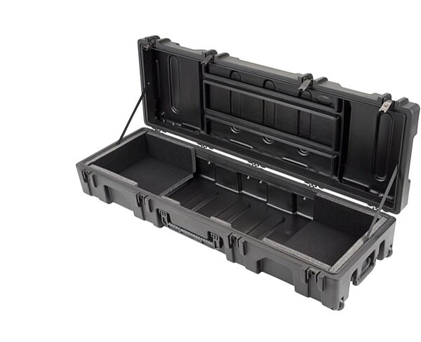 open zoom image for SKB 1R6218WY ROTO ATA Narrow Rolling Keyboard Case, Open Left