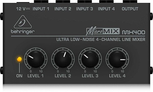 open zoom image for Behringer MicroMIX MX400 4-Channel Line Mixer, ve