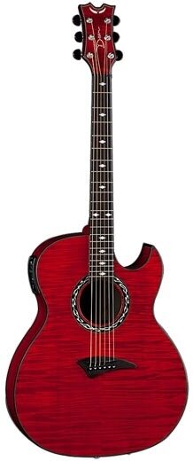 open zoom image for Dean Exhibition FM Acoustic-Electric Guitar, Transparent Red