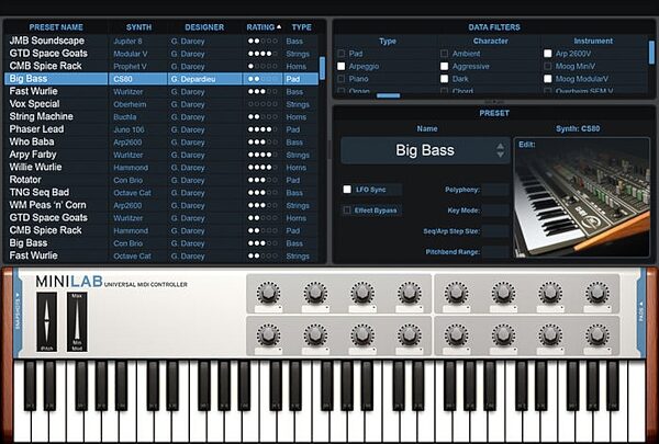open zoom image for Arturia MiniLab USB Mini Keyboard Controller, 25-Key, Screenshot