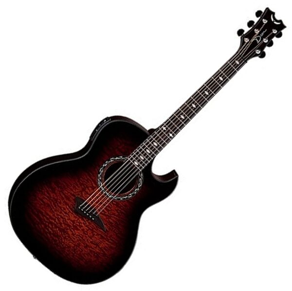 open zoom image for Dean Exhibition Quilt Ash Acoustic-Electric Guitar, Tiger Eye