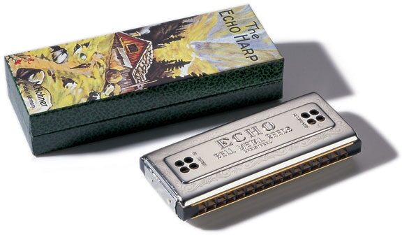 open zoom image for Hohner 54/64 Echo Harmonica, Key of C and G, Main