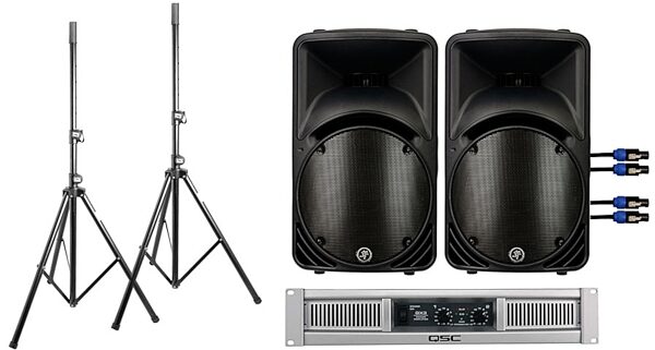 open zoom image for Mackie C300z and QSC GX3 Complete PA System, Main