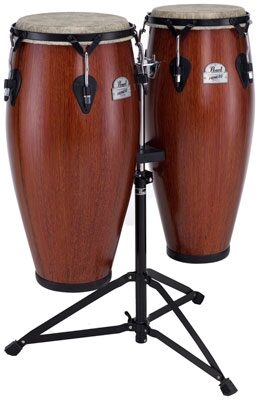 open zoom image for Pearl PFC202 Primero Pro Fiberglass Conga Set, Koa