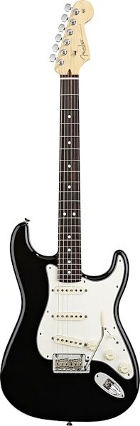 open zoom image for Fender American Standard Stratocaster Electric Guitar, with Rosewood Fingerboard and Case, Black