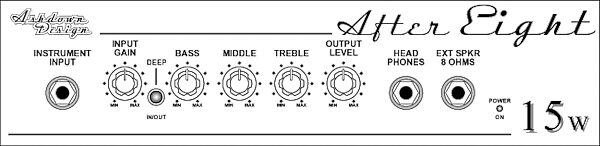 open zoom image for Ashdown After Eight Bass Combo Amplifier (15 Watts, 1x8 in.), Front Panel