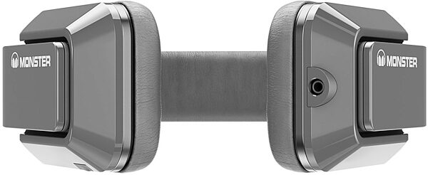 open zoom image for Monster Inspiration Headphones, Silver - Bottom