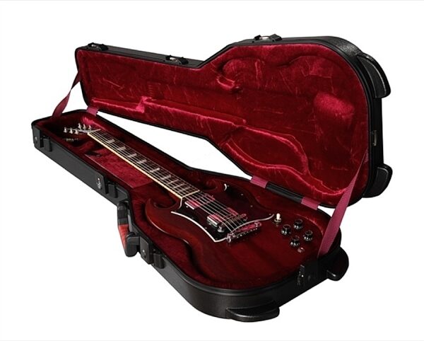 open zoom image for Gator GPESGTSA Gibson SG Electric Guitar Case, In Use