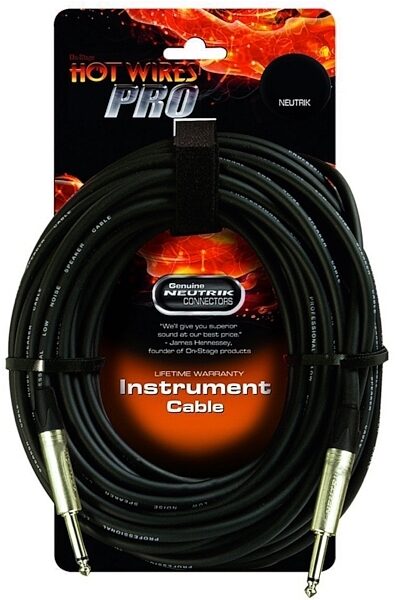 open zoom image for Hot Wires Pro Guitar Instrument Cable, with Neutrik Connectors, Main