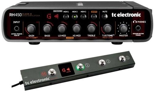 open zoom image for TC Electronic RH450 Bass Amp Head (450 Watts), RC4 Controller Pack