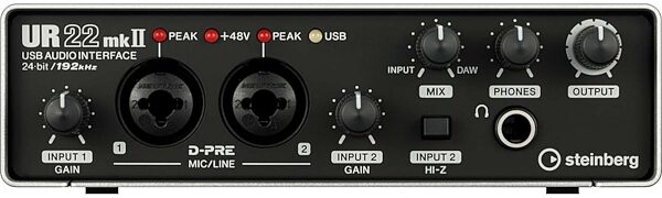 open zoom image for Steinberg UR22mkII USB Audio Interface, Front