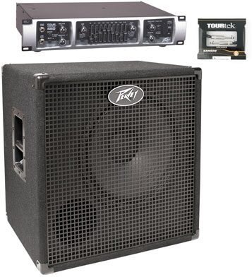 open zoom image for Peavey Tour 450 Bass Amplifier Head (450 Watts), Headliner 115 Pack