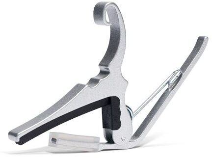 open zoom image for Kyser Quick-Change Acoustic Guitar Capo, Silver, Main