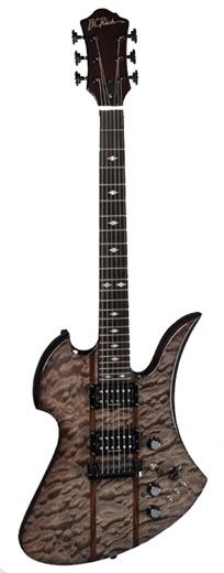 open zoom image for BC Rich Mockingbird STQ Electric Guitar, Black Burl