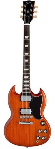 open zoom image for Gibson SG Standard Min-ETune Electric Guitar (with Case), Natural Burst