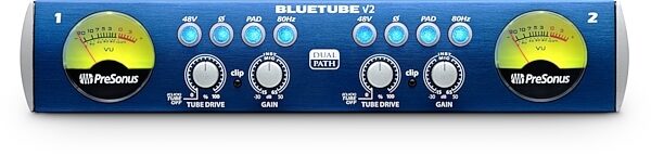 open zoom image for PreSonus BlueTube DP Version 2 Stereo Tube Microphone Preamplifier, New, Front