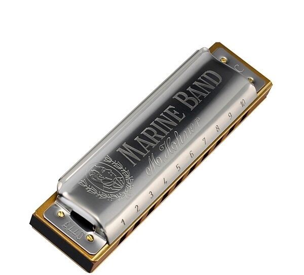open zoom image for Hohner Marine Band 1896 Harmonica, Key of Natural G# Minor, Open Box (Like New), Angle