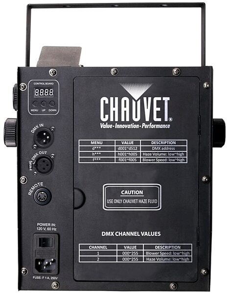 open zoom image for Chauvet DJ Hurricane Haze 2D Haze Machine, Back
